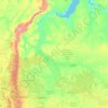 Mappa topografica Ханты-Мансийский автономный округ — Югра, altitudine, rilievo