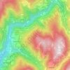 Mappa topografica Segonzano, altitudine, rilievo