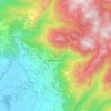 Mappa topografica Poggio Bustone, altitudine, rilievo