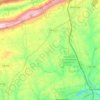 Mappa topografica Bushkill Township, altitudine, rilievo