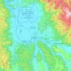 Mappa topografica Rieti, altitudine, rilievo