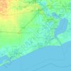 Mappa topografica Jefferson County, altitudine, rilievo