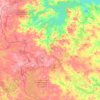 Mappa topografica Костомукшский городской округ, altitudine, rilievo