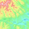 Mappa topografica 潭头镇, altitudine, rilievo