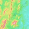 Mappa topografica Заповедник «Денежкин Камень», altitudine, rilievo