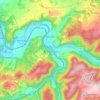 Mappa topografica Kaulsdorf, altitudine, rilievo