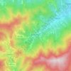 Mappa topografica Brondello, altitudine, rilievo