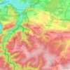 Mappa topografica Dion, altitudine, rilievo