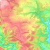 Mappa topografica Benzingen, altitudine, rilievo