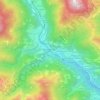 Mappa topografica Pessinetto, altitudine, rilievo