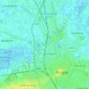 Mappa topografica Bruges, altitudine, rilievo