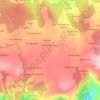 Mappa topografica Lobios, altitudine, rilievo