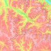 Mappa topografica Олександрівська селищна громада, altitudine, rilievo