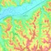 Mappa topografica Brateiu, altitudine, rilievo