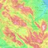 Mappa topografica L'Aquila, altitudine, rilievo