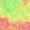 Mappa topografica Spree-Neiße, altitudine, rilievo