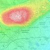 Mappa topografica Volpago del Montello, altitudine, rilievo