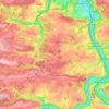Mappa topografica Onhaye, altitudine, rilievo