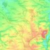 Mappa topografica Geithain, altitudine, rilievo