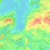 Mappa topografica Bosau, altitudine, rilievo