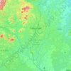 Mappa topografica Yaoundé, altitudine, rilievo