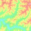 Mappa topografica Pracinha, altitudine, rilievo