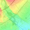 Mappa topografica Saluggia, altitudine, rilievo