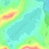 Mappa topografica Gold Lake, altitudine, rilievo