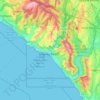 Mappa topografica Laguna Beach, altitudine, rilievo