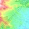 Mappa topografica Forno Canavese, altitudine, rilievo