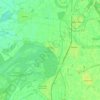Mappa topografica Erfelden, altitudine, rilievo