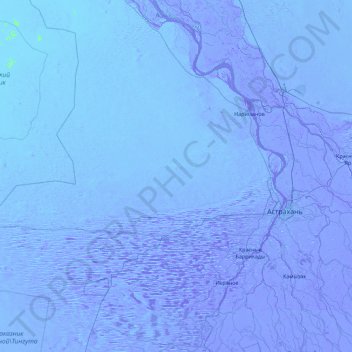 Mappa topografica Narimanovsky District, altitudine, rilievo