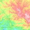 Mappa topografica Caldeirão, altitudine, rilievo