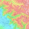 Mappa topografica Ganderbal, altitudine, rilievo