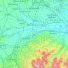 Mappa topografica Pavia, altitudine, rilievo