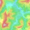Mappa topografica Pradelle, altitudine, rilievo