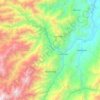 Mappa topografica Bucarasica, altitudine, rilievo