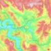 Mappa topografica Uslar, altitudine, rilievo