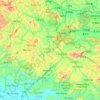 Mappa topografica Provincia di Lang Son, altitudine, rilievo