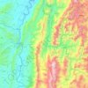 Mappa topografica Guaduas, altitudine, rilievo