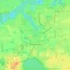 Mappa topografica Walled Lake, altitudine, rilievo