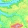 Mappa topografica Bettringen, altitudine, rilievo