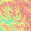 Mappa topografica مشہ بروم تحصیل, altitudine, rilievo