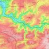 Mappa topografica Trooz, altitudine, rilievo