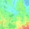 Mappa topografica Warnow, altitudine, rilievo
