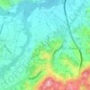 Mappa topografica Cappelle sul Tavo, altitudine, rilievo