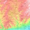 Mappa topografica 泽州县, altitudine, rilievo