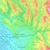 Mappa topografica Castro Valley, altitudine, rilievo