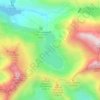 Mappa topografica Laghi Gemelli, altitudine, rilievo