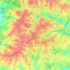 Mappa topografica Fuquay-Varina, altitudine, rilievo
